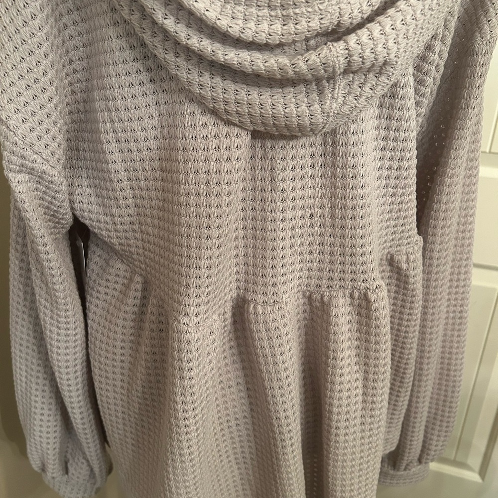 ASOS Light Gray Waffle Knit Sweater - Picture 4 of 11